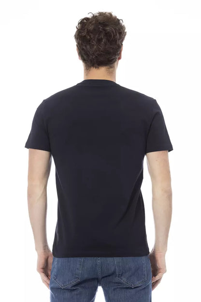  - Blue Cotton Men T-Shirt