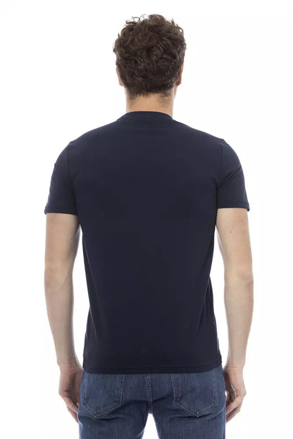  - Blue Cotton Men T-Shirt