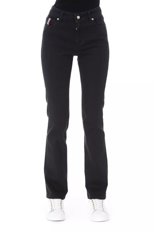  - Black Cotton Women Jeans