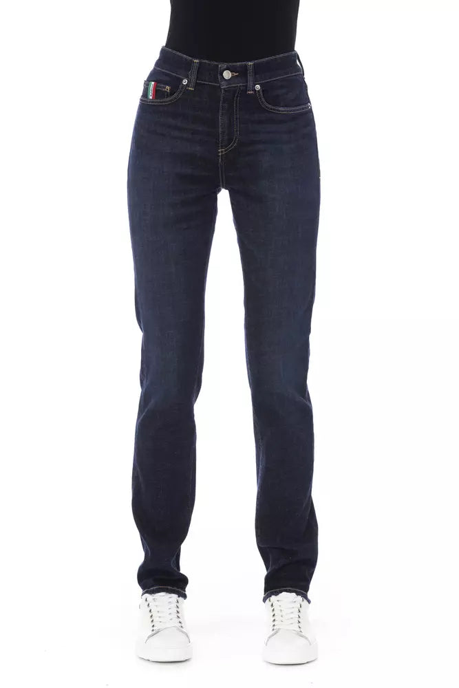  - Blue Cotton Women Jeans