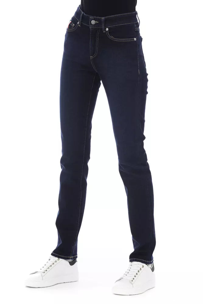  - Blue Cotton Women Jeans