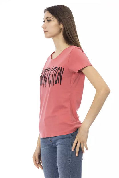  - Pink Cotton Women Top