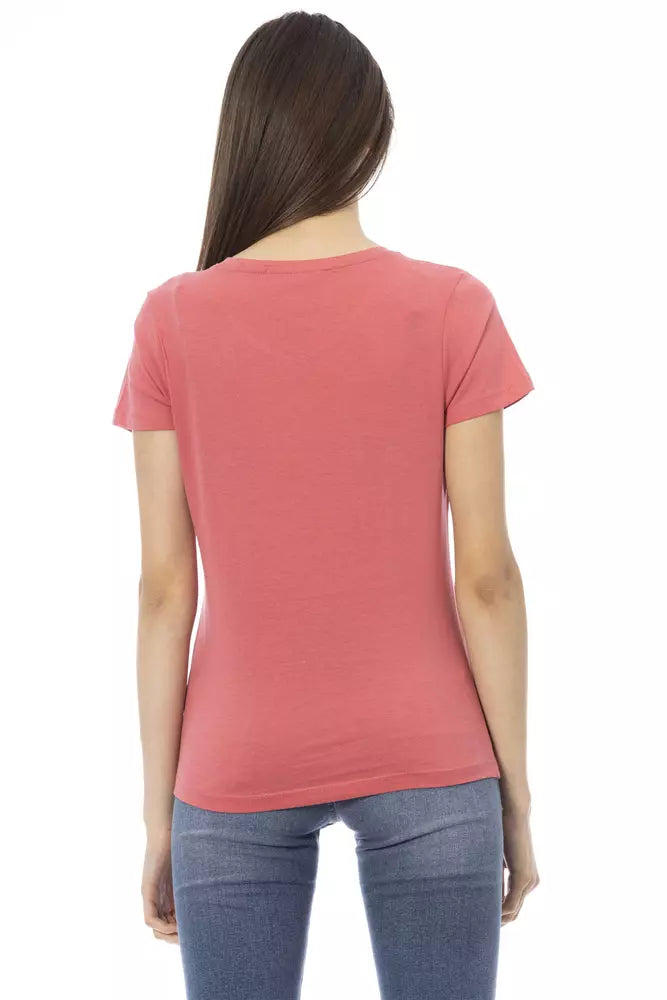  - Pink Cotton Women Top