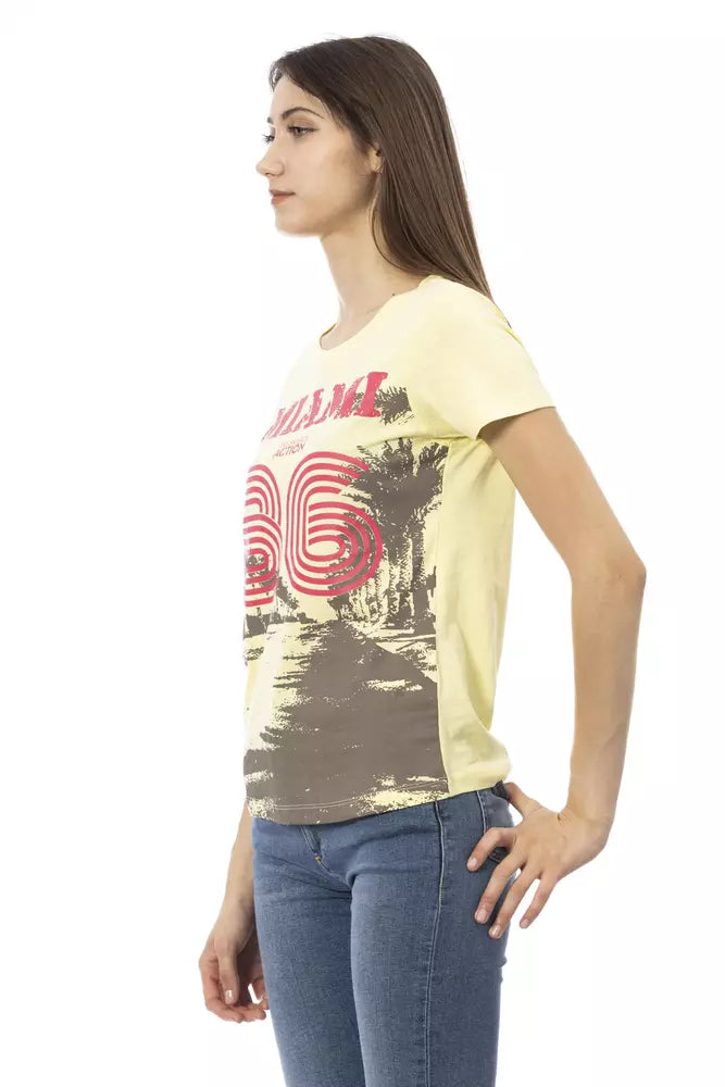  - Yellow Cotton Women Top