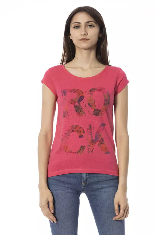  - Pink Cotton Women Top