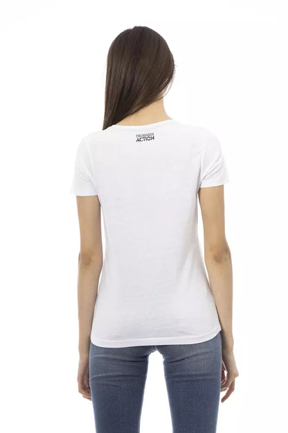  - White Cotton Women Top