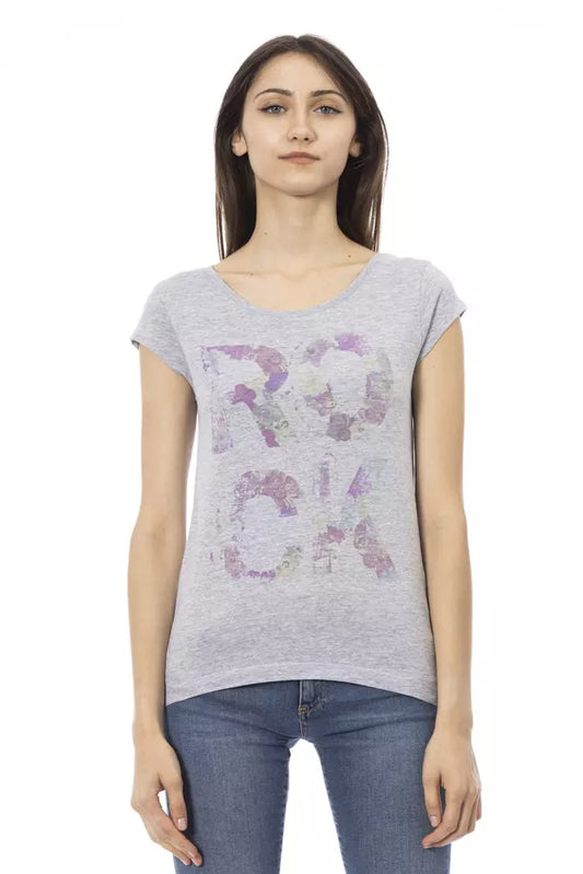  - Gray Cotton Women Top