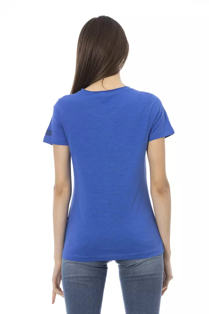  - Blue Cotton Women Top