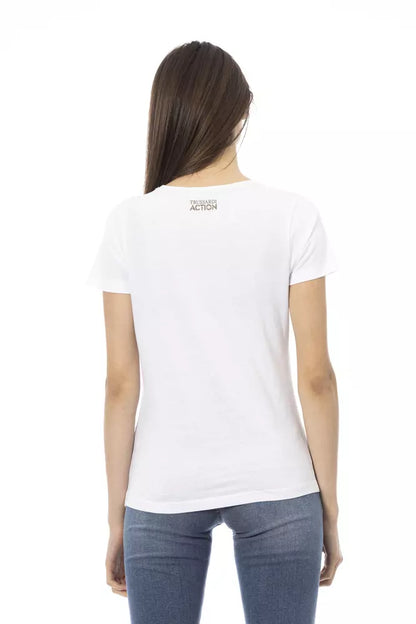  - White Cotton Women's Top