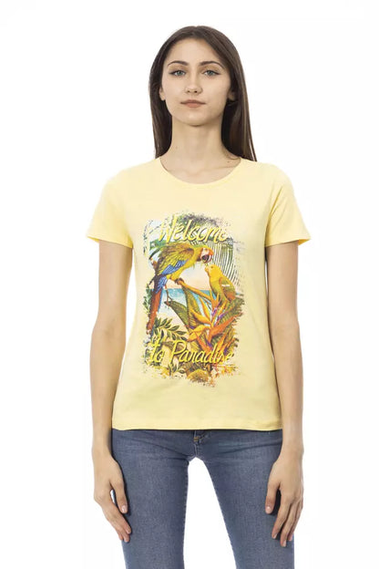  - Yellow Cotton Women Top