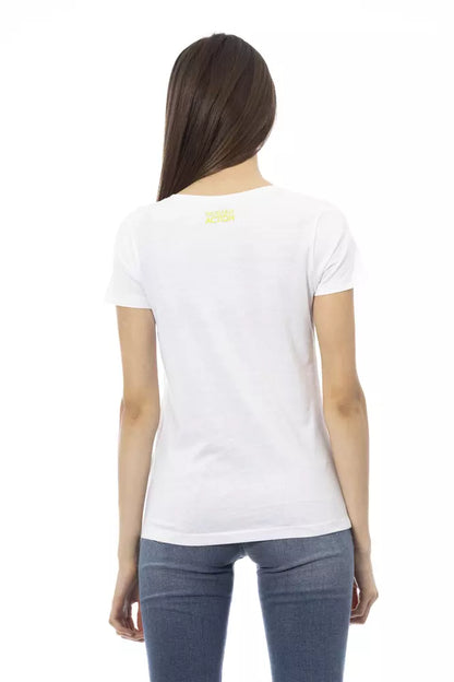  - White Cotton Women Top