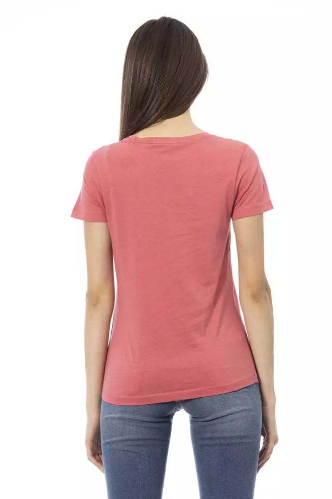  - Pink Cotton Women Top