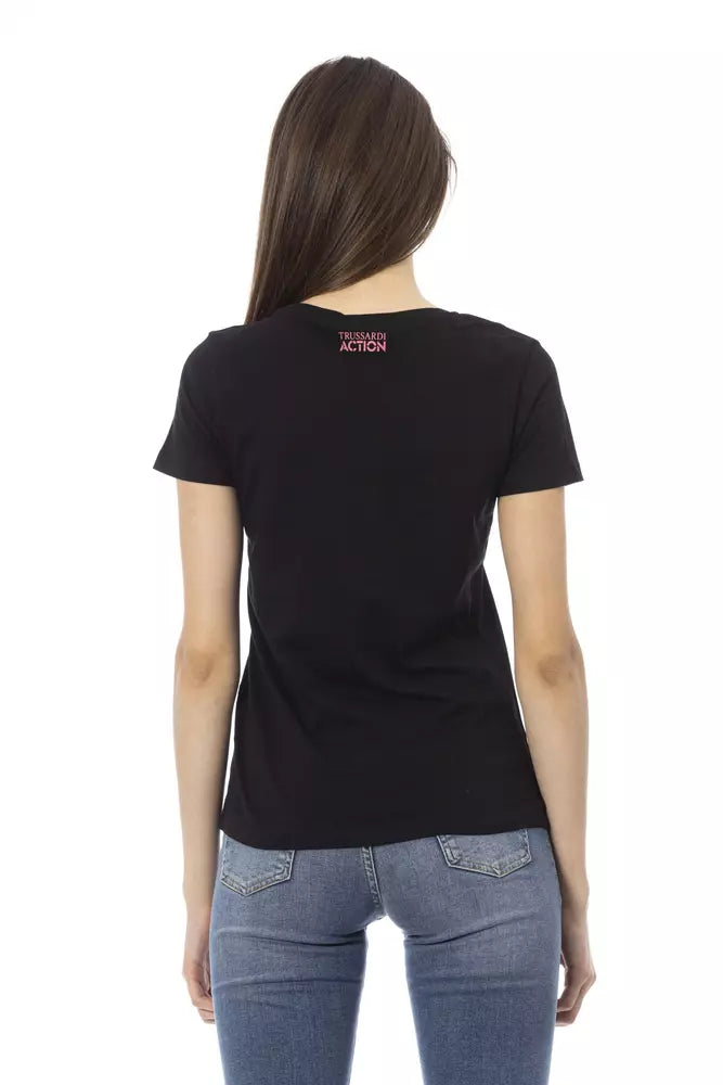  - Black Cotton Women Top