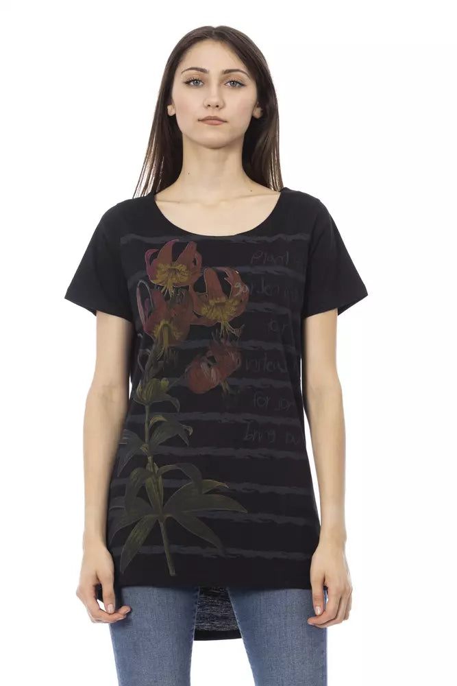  - Black Cotton Women Top