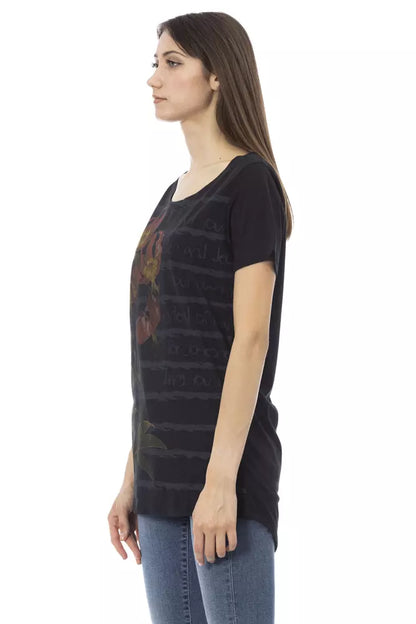  - Black Cotton Women Top