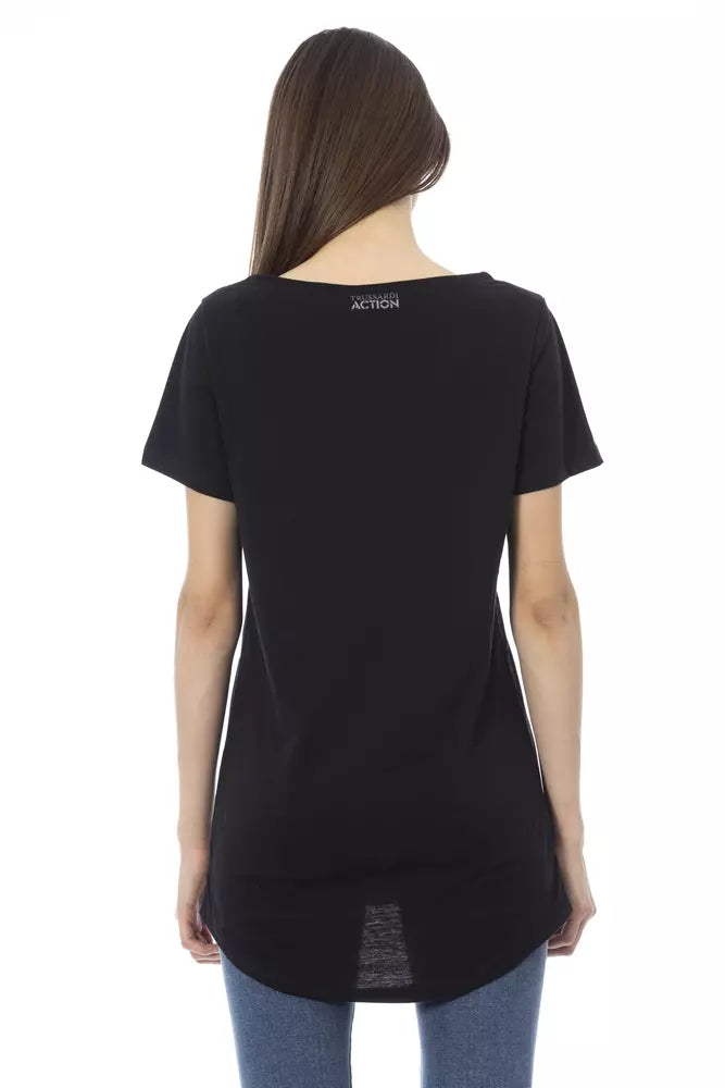  - Black Cotton Women Top