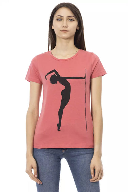  - Pink Cotton Women Top