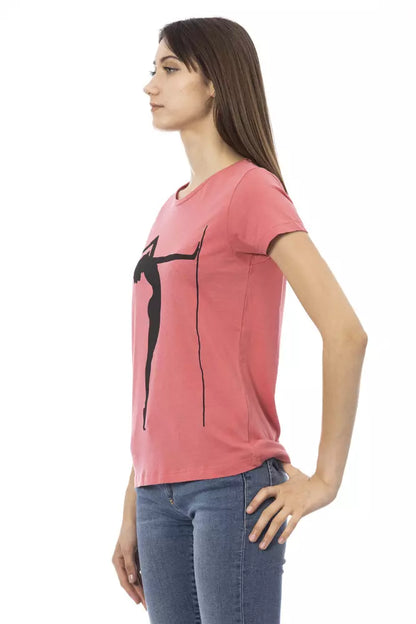  - Pink Cotton Women Top