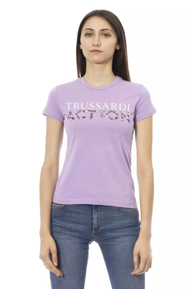  - Purple Cotton Women Top