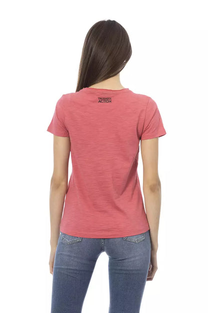  - Pink Cotton Women Top