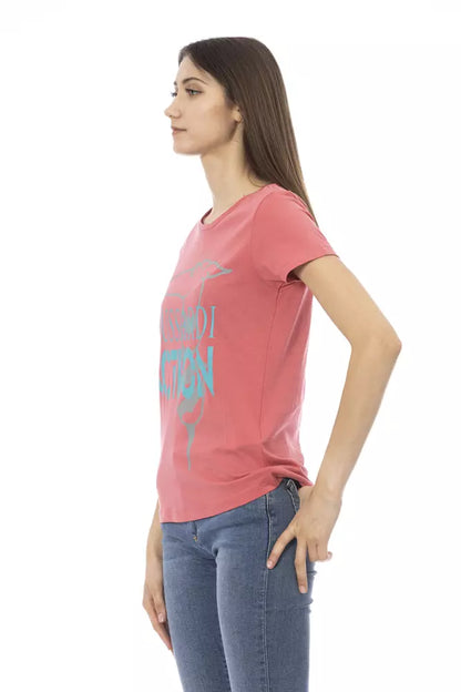  - Pink Cotton Women Top