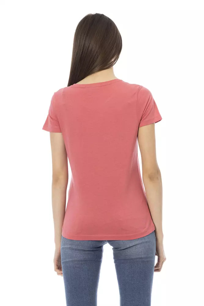 Pink Cotton Women Top