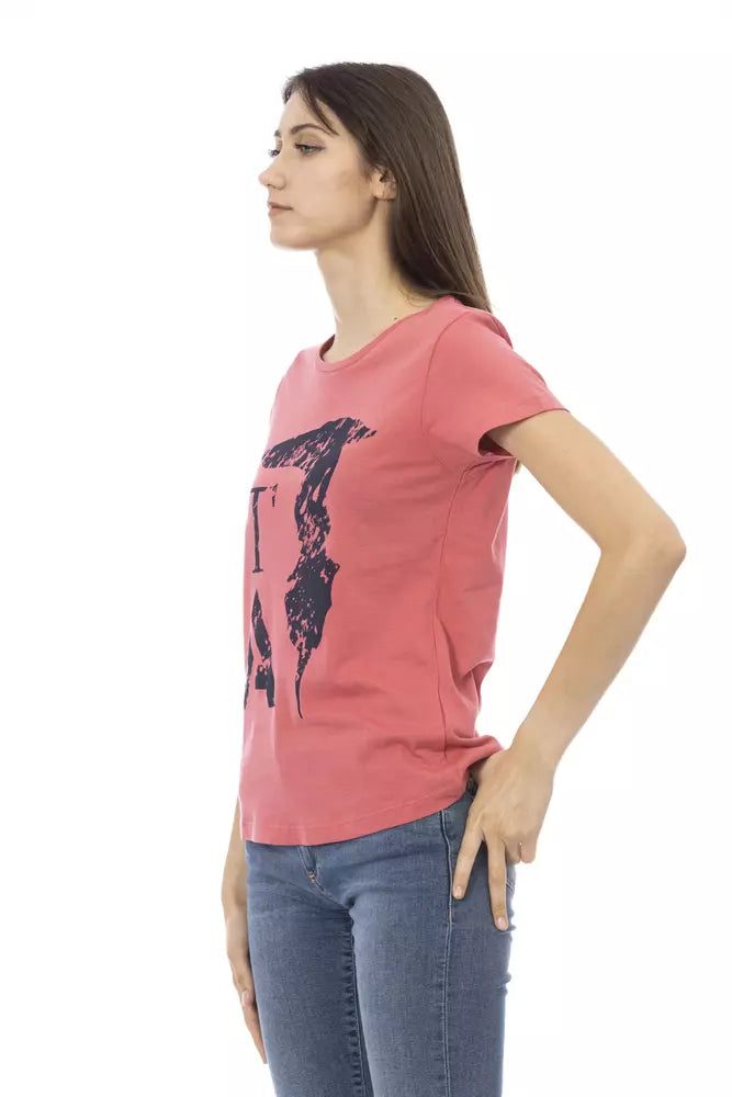  - Pink Cotton Women Top