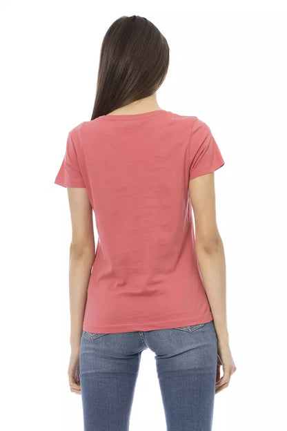  - Pink Cotton Women Top