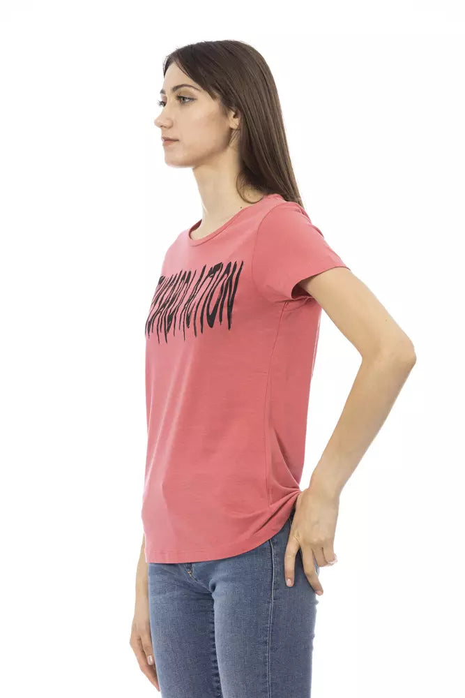  - Pink Cotton Women Top