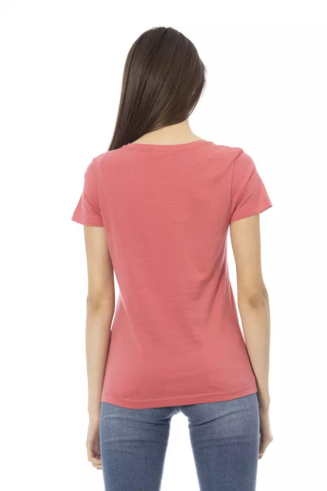  - Pink Cotton Women Top