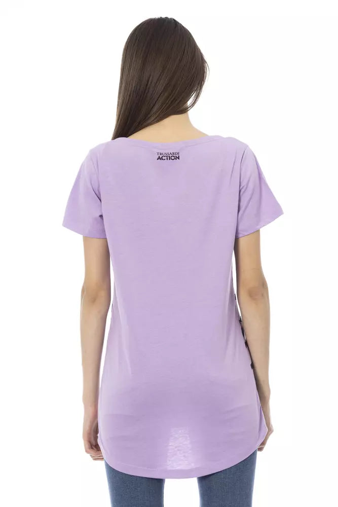  - Purple Cotton Women Top