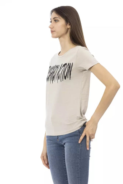  - Beige Cotton Women Top