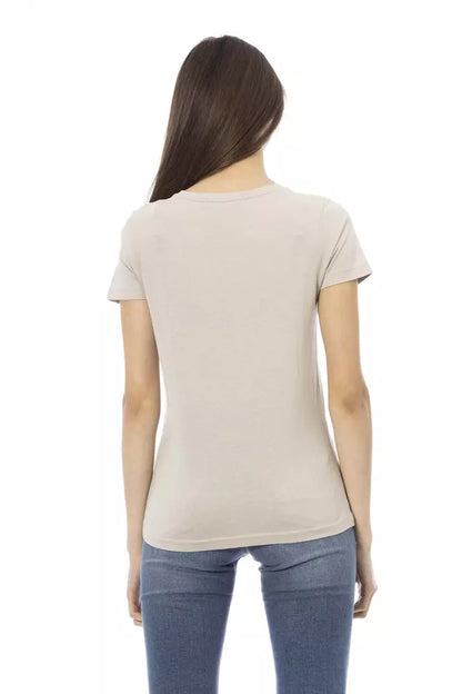  - Beige Cotton Women Top