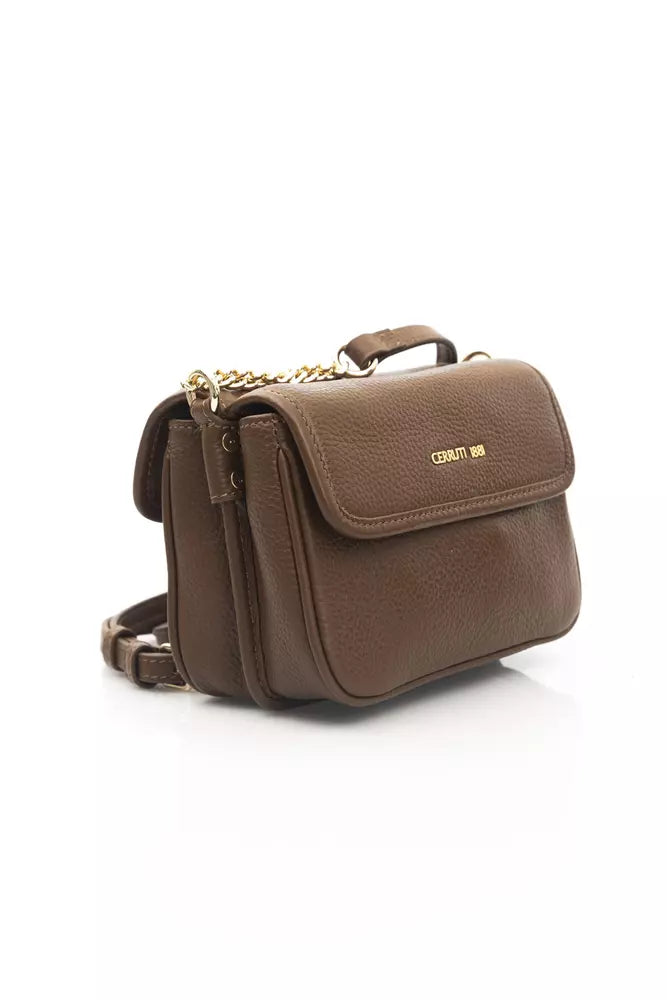  - Brown Leather Women Crossbody Bag