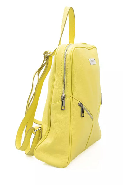  - Sunshine Yellow Leather Backpack