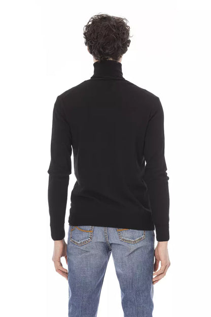  - Black Fabric Men Sweater