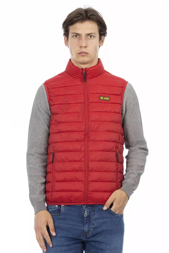  - Red Polyester Men Jacket