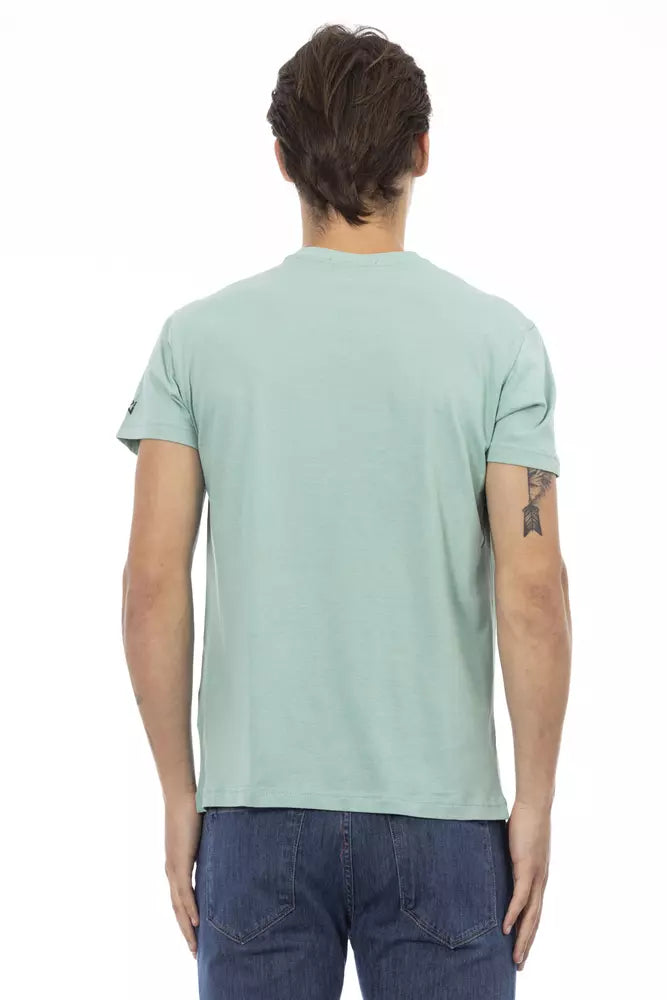  - Green Cotton Men T-Shirt