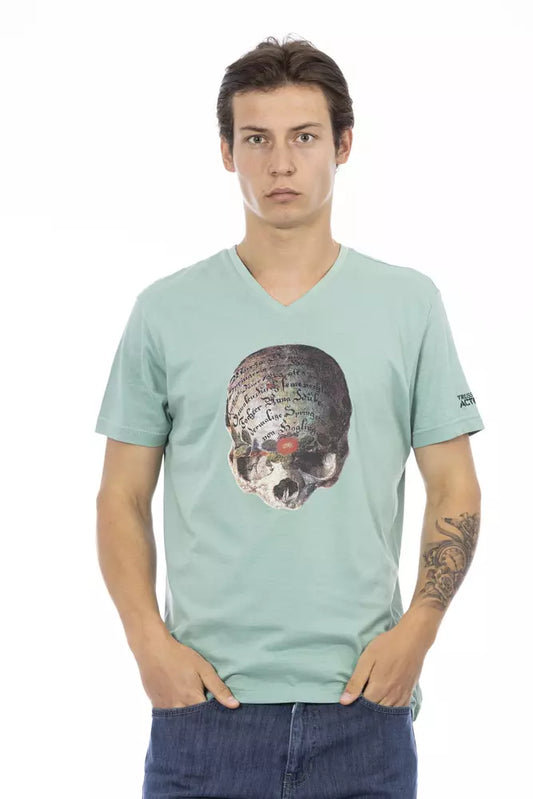 - Green Cotton Men T-Shirt