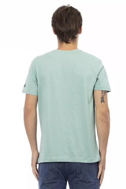  - Green Cotton Men T-Shirt