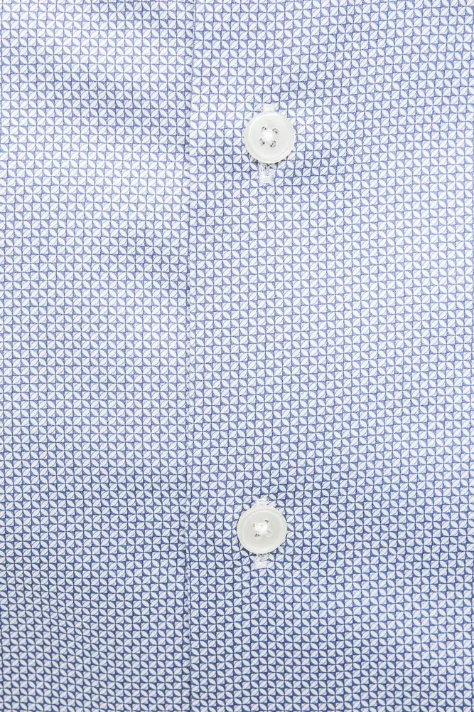  - Light Blue Cotton Men Shirt