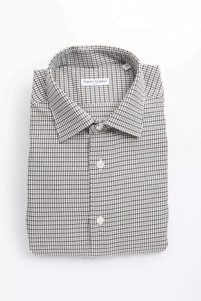  - Beige Cotton Men Shirt