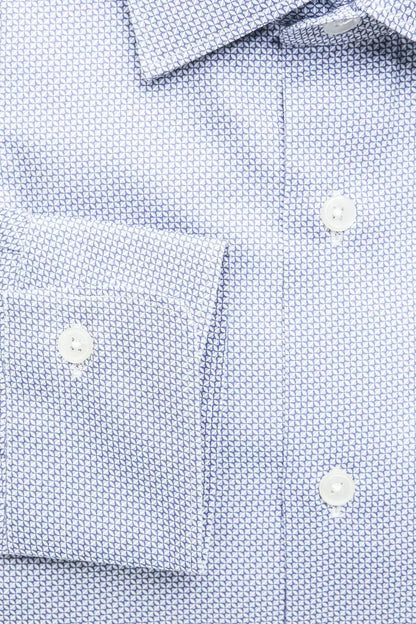  - Light Blue Cotton Men Shirt