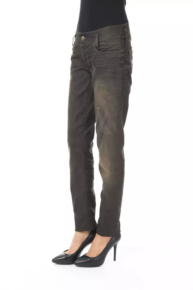  - Black Cotton Women Jeans