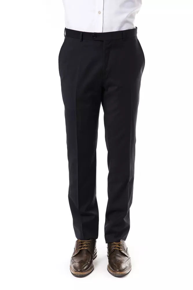  - Gray Wool Men Pant