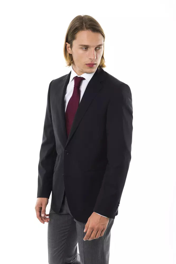  - Black Wool Mens Blazer