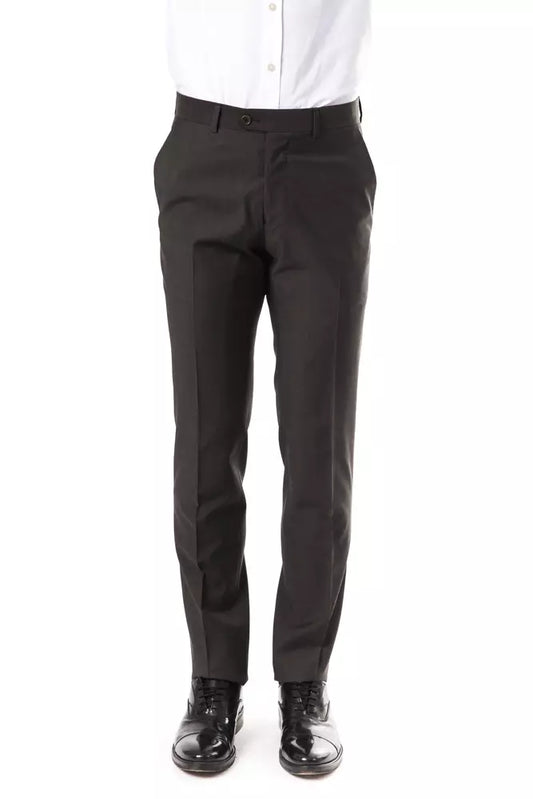  - Gray Wool Men Pants