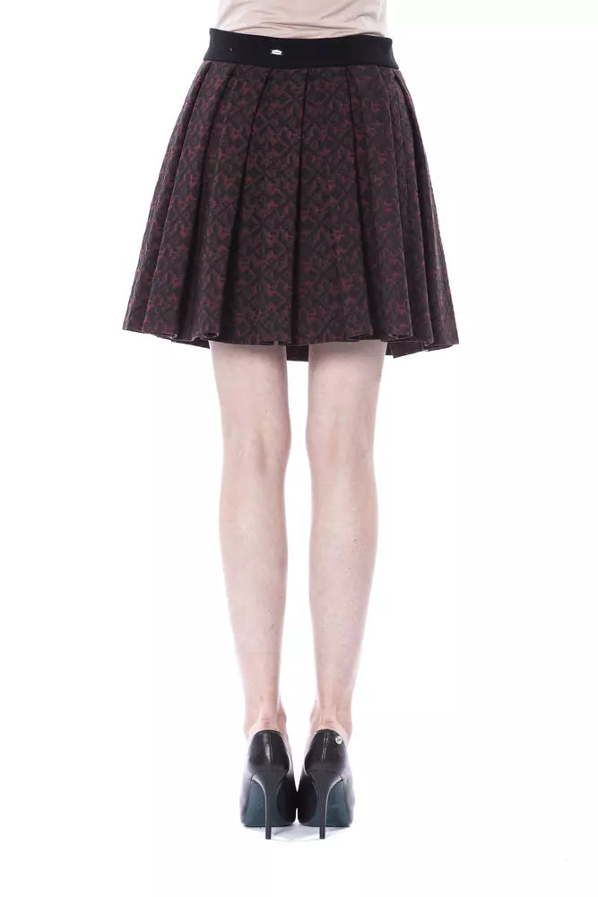  - Brown Cotton Women Skirt