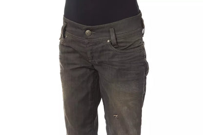  - Black Cotton Women Jeans