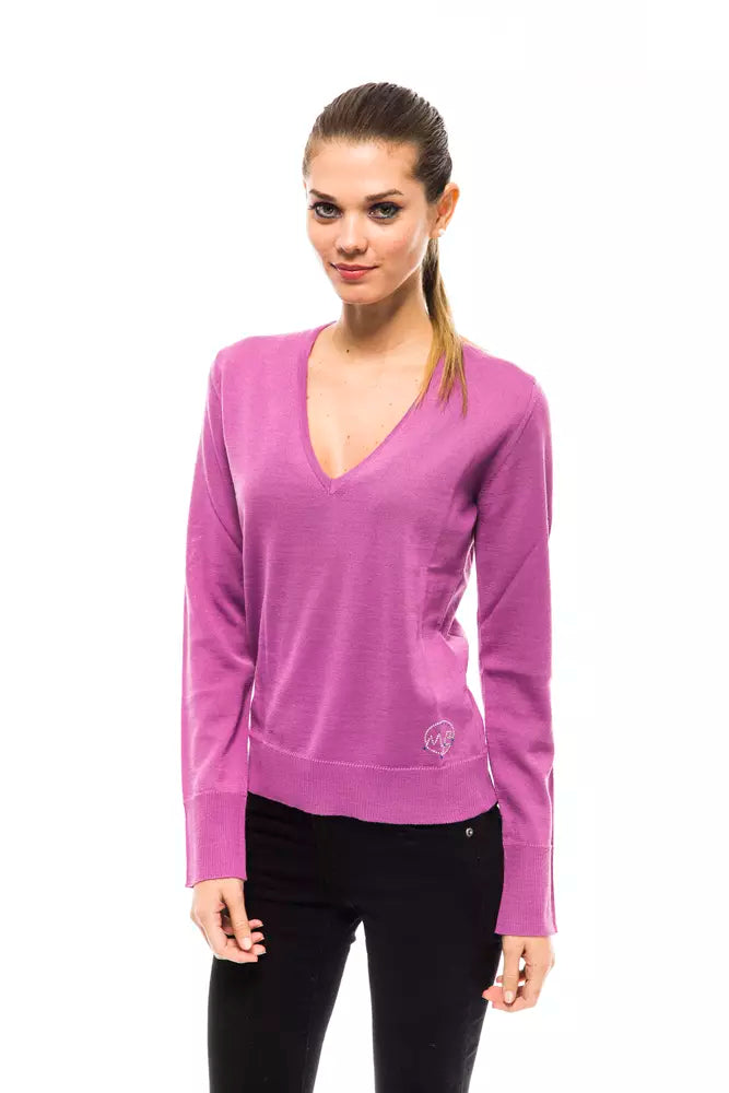  - Pink Wool Women Sweater